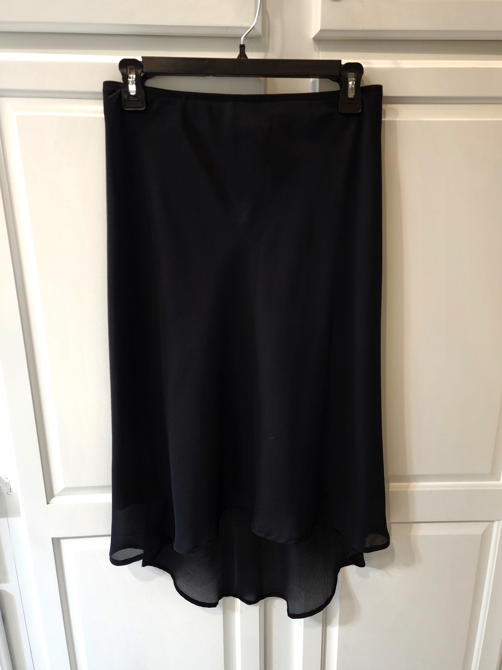 A. Byer Black High-Low Midi Skirt